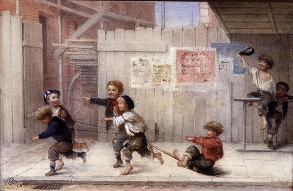 A Four in Hand (akvarell, papír) alkotó: Albert Jnr. Ludovici