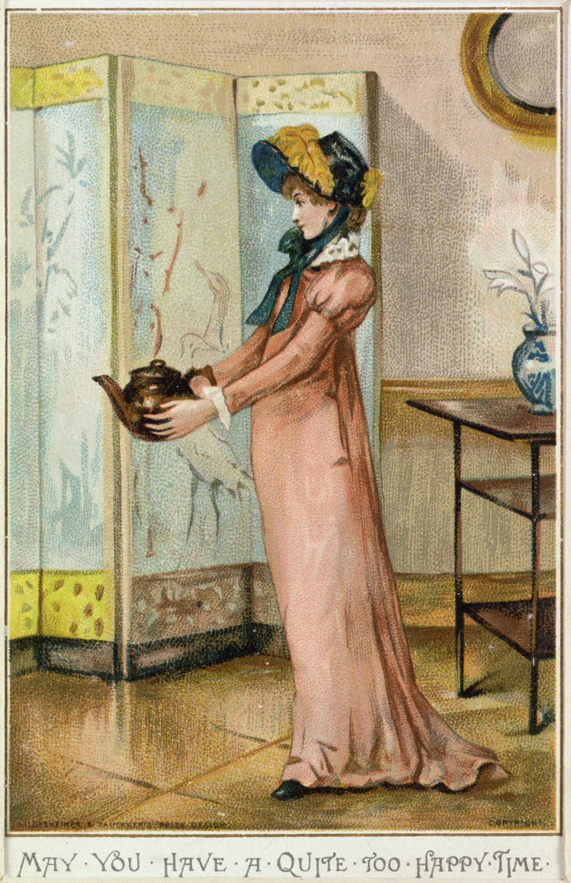 „Legyen túl boldog időd”, 1881 (chromolitho) alkotó: Albert Jnr. Ludovici