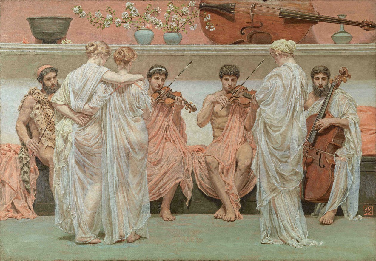 Egy kvartett. A festő tisztelgése a zeneművészet előtt, Moore, Albert Joseph alkotó: Albert Joseph Moore