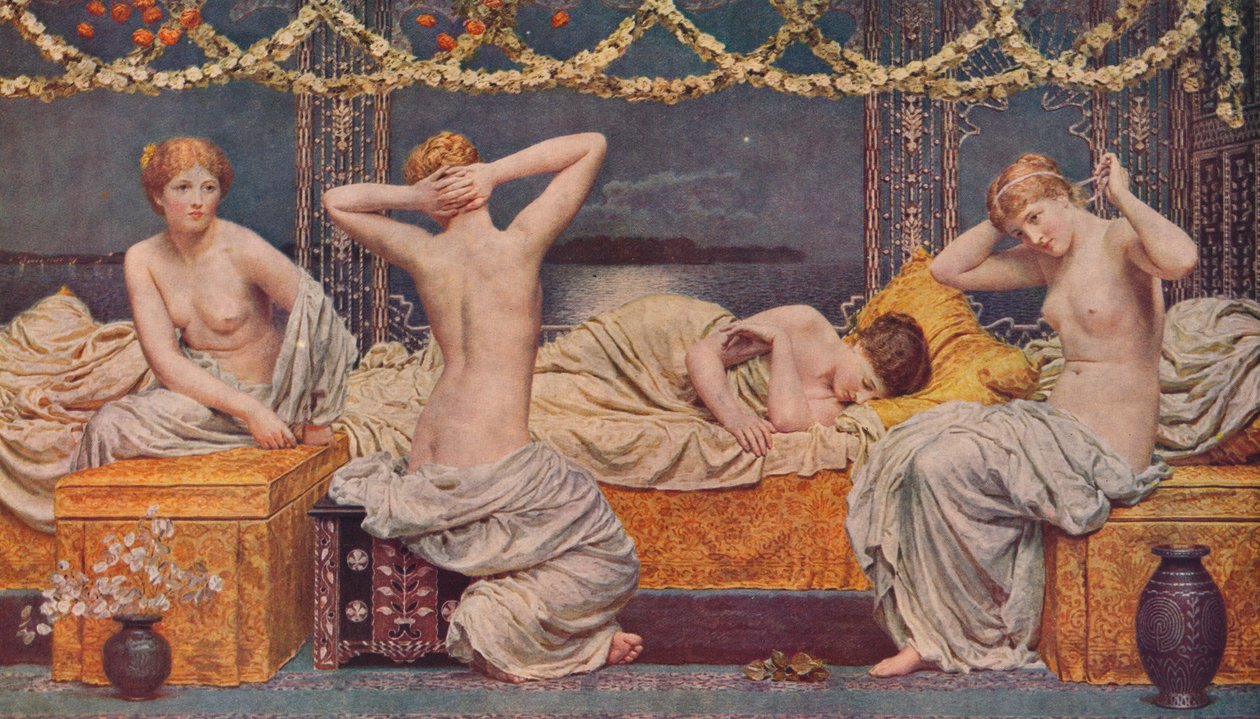 Egy nyári éjszaka, 1890, 1938 alkotó: Albert Joseph Moore