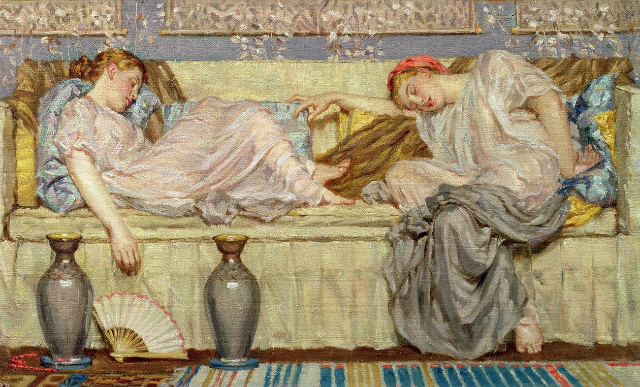 Gyöngyök (tanulmány), 1875 körül (olaj, vászon) alkotó: Albert Joseph Moore