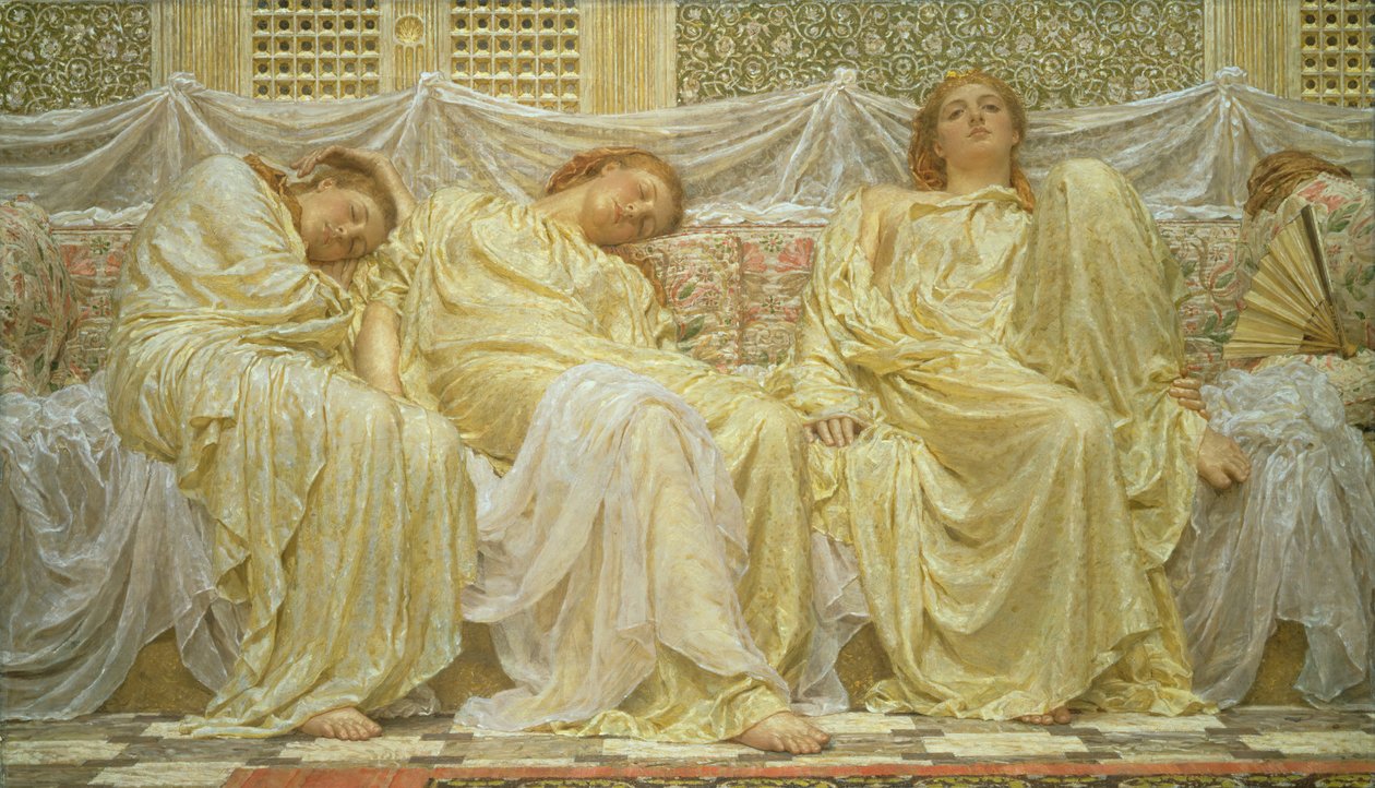Álmodozók, 1882. alkotó: Albert Joseph Moore