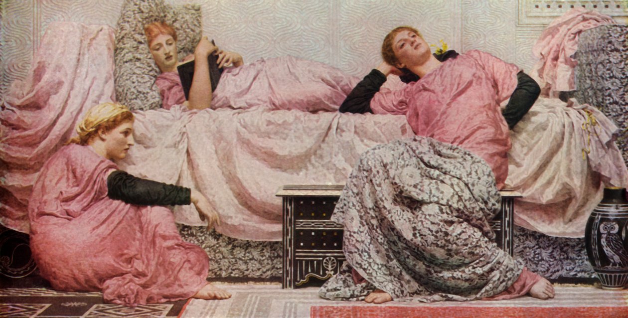 Felolvasás, 1884, 1936. alkotó: Albert Joseph Moore