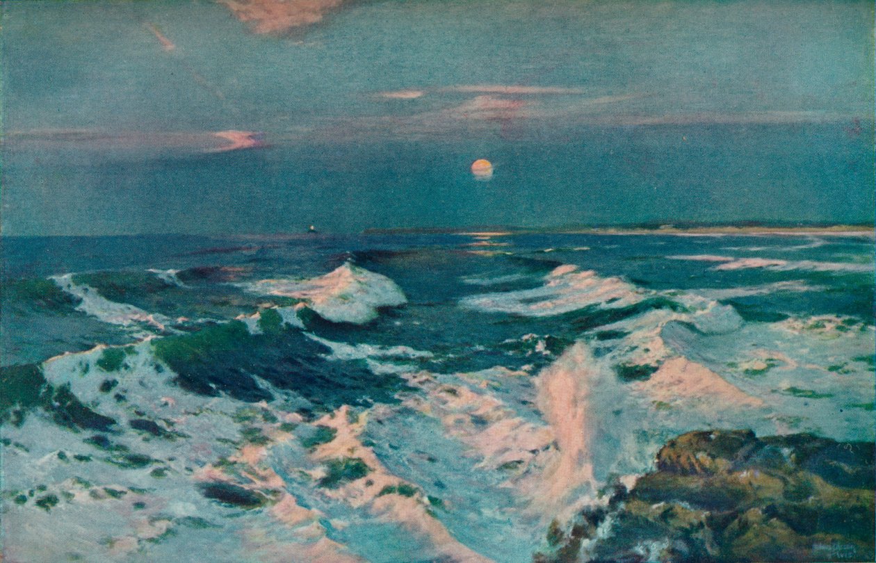 A naplemente és a Hold között, 1910 alkotó: Albert Julius Olsson