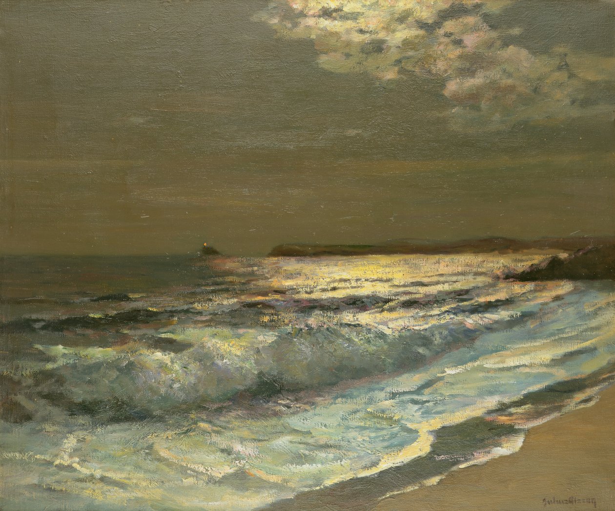 A holdfényes törőhullám alkotó: Albert Julius Olsson