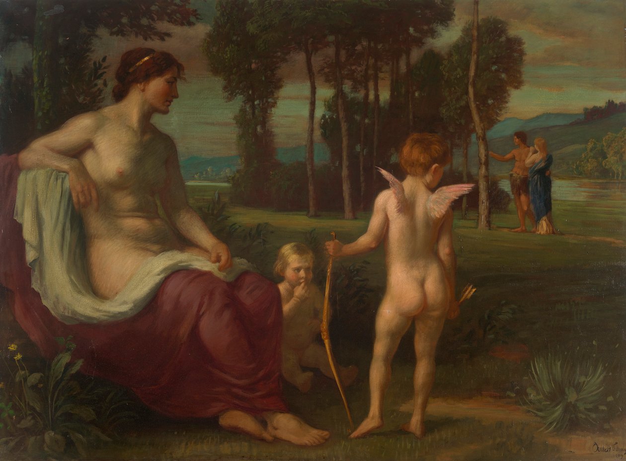 Ámor és Psyche alkotó: Albert Lang