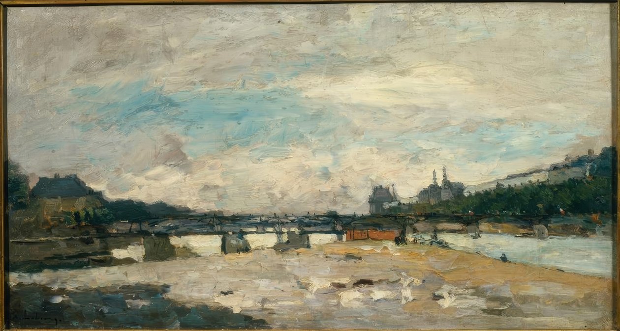 Bord de Seine Párizsban, a vihar után alkotó: Albert Lebourg