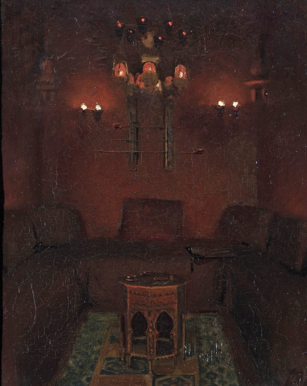 Sir Richard Burtons kápolna belseje, 1889 alkotó: Albert Letchford