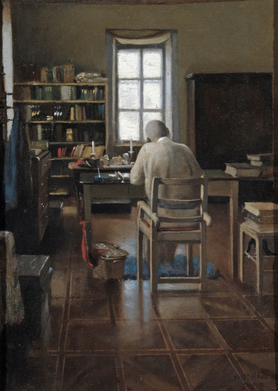 Sir Richard Burton tanulmányában, 1889 alkotó: Albert Letchford