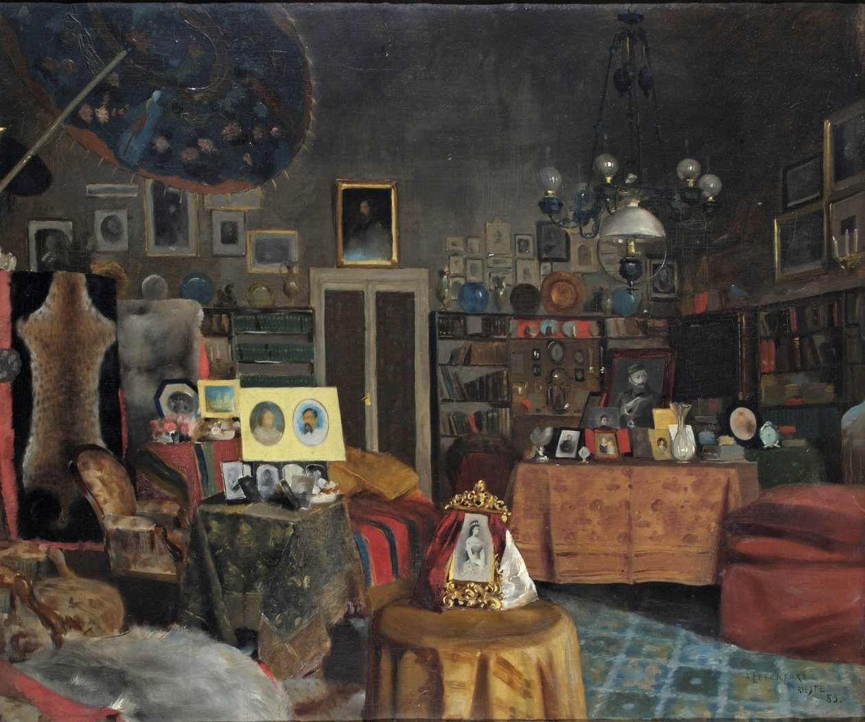 Sir Richard Burtons tanulmány, 1889 alkotó: Albert Letchford
