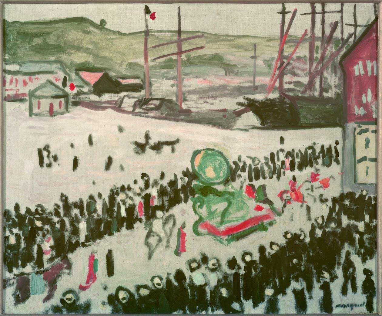 Karnevál a tengerparton alkotó: Albert Marquet