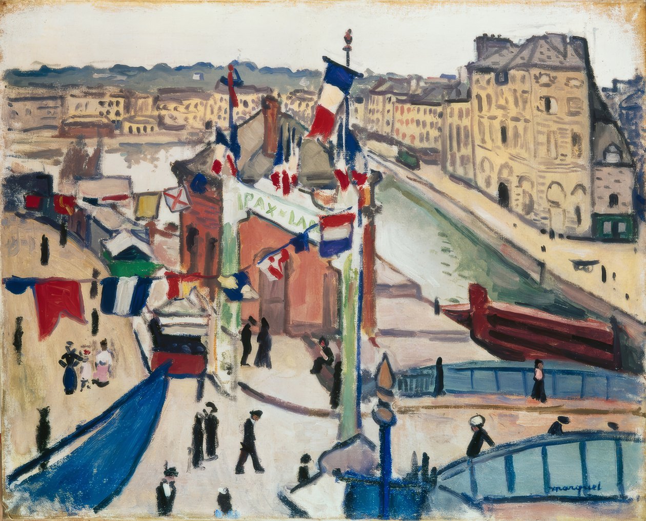 július 14-én Le Havre-ban alkotó: Albert Marquet