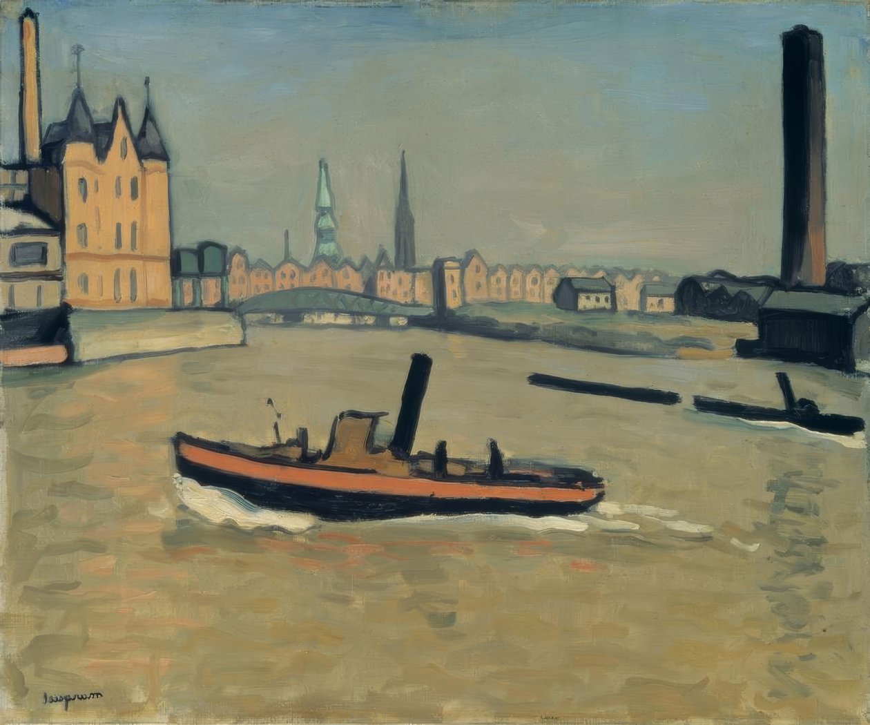 Hamburg kikötője alkotó: Albert Marquet