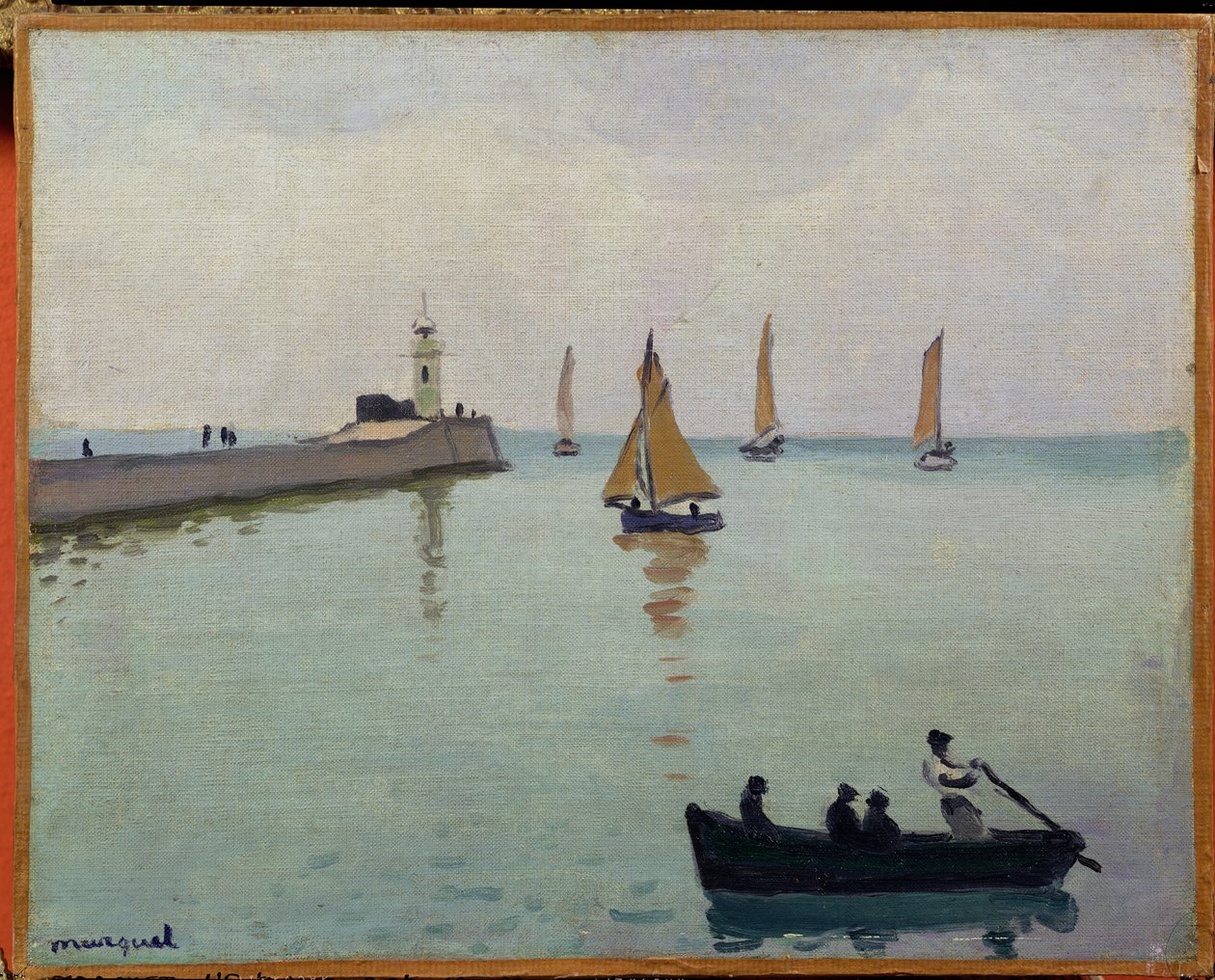 Bejárat a kikötőbe (olaj, vászon) alkotó: Albert Marquet