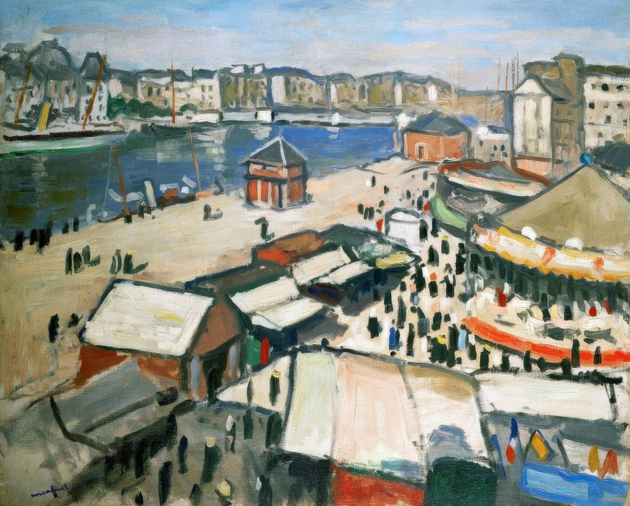 Fete foraine (Vidám vásár). Olaj, vászon alkotó: Albert Marquet