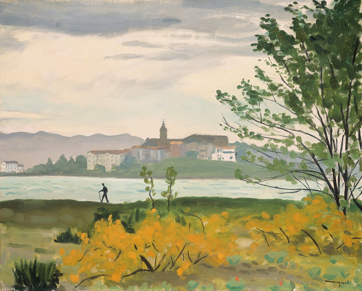 Hondarribia, kilátás Hendaye, Le Promeneur alkotó: Albert Marquet