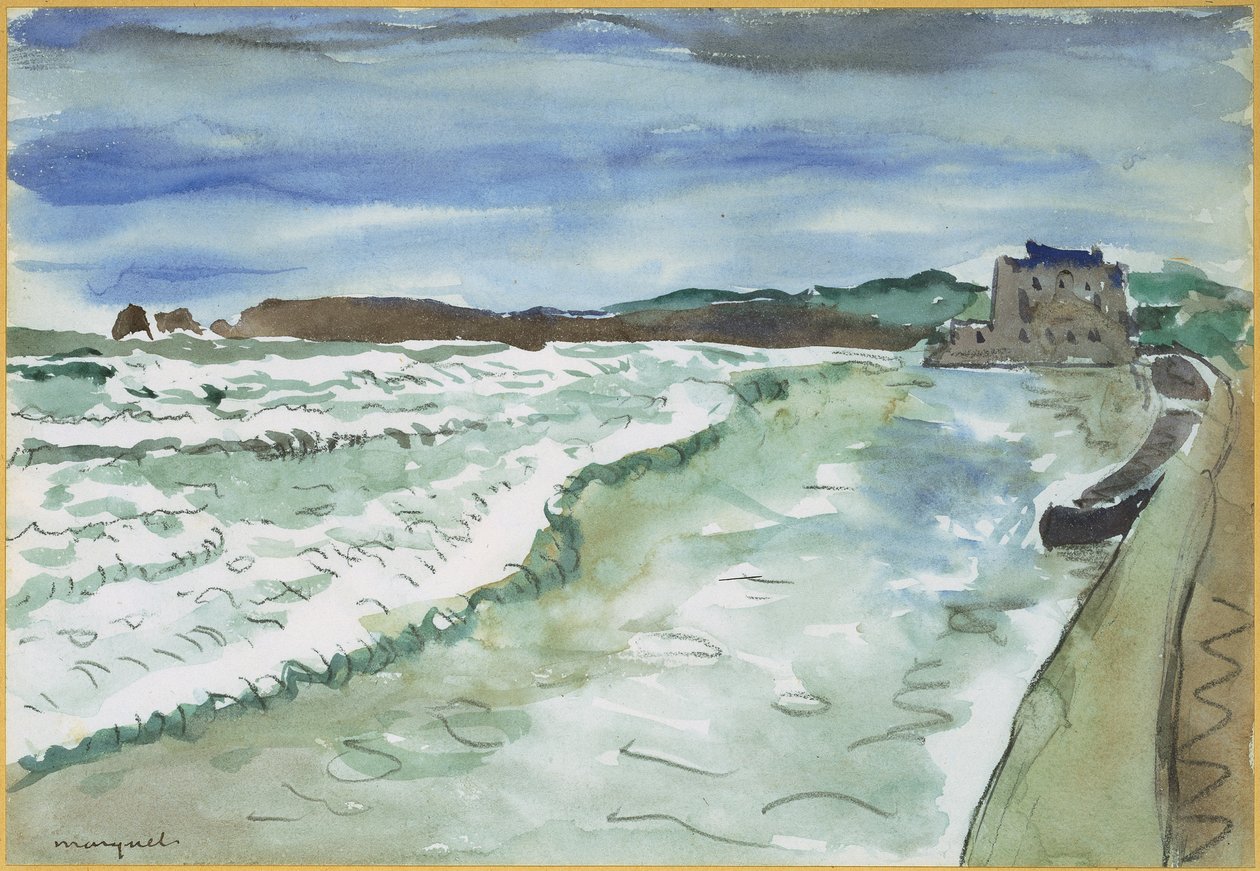 Hendaye, a tengerpart és a kaszinó alkotó: Albert Marquet