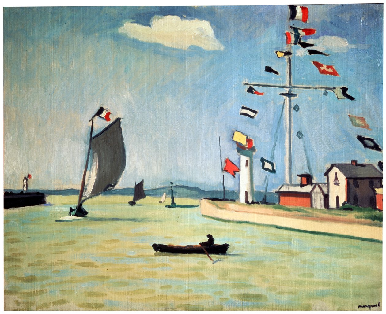 Honfleur kikötő, 1911. alkotó: Albert Marquet