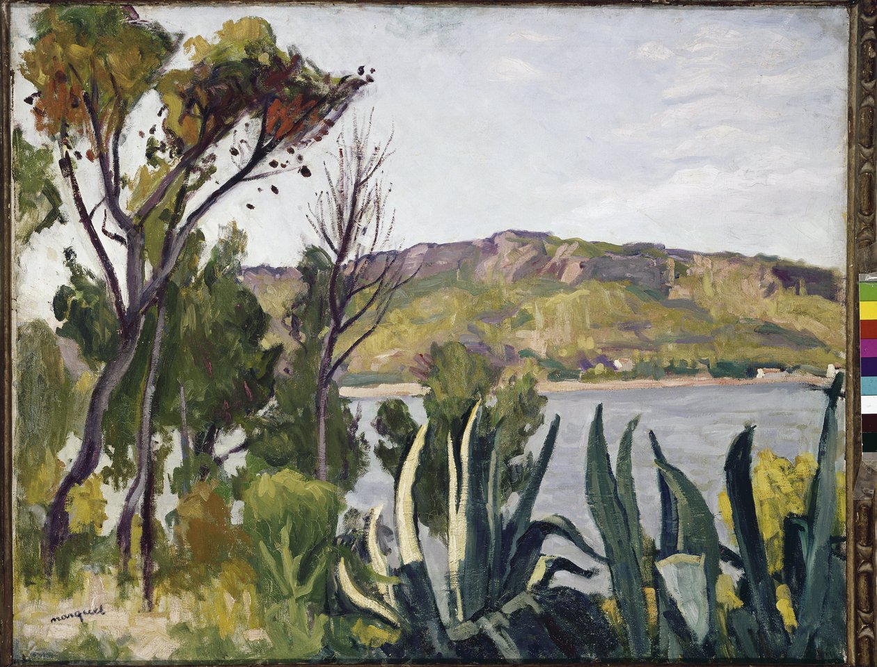 Táj agavéval. (olajfestmény alkotó: Albert Marquet