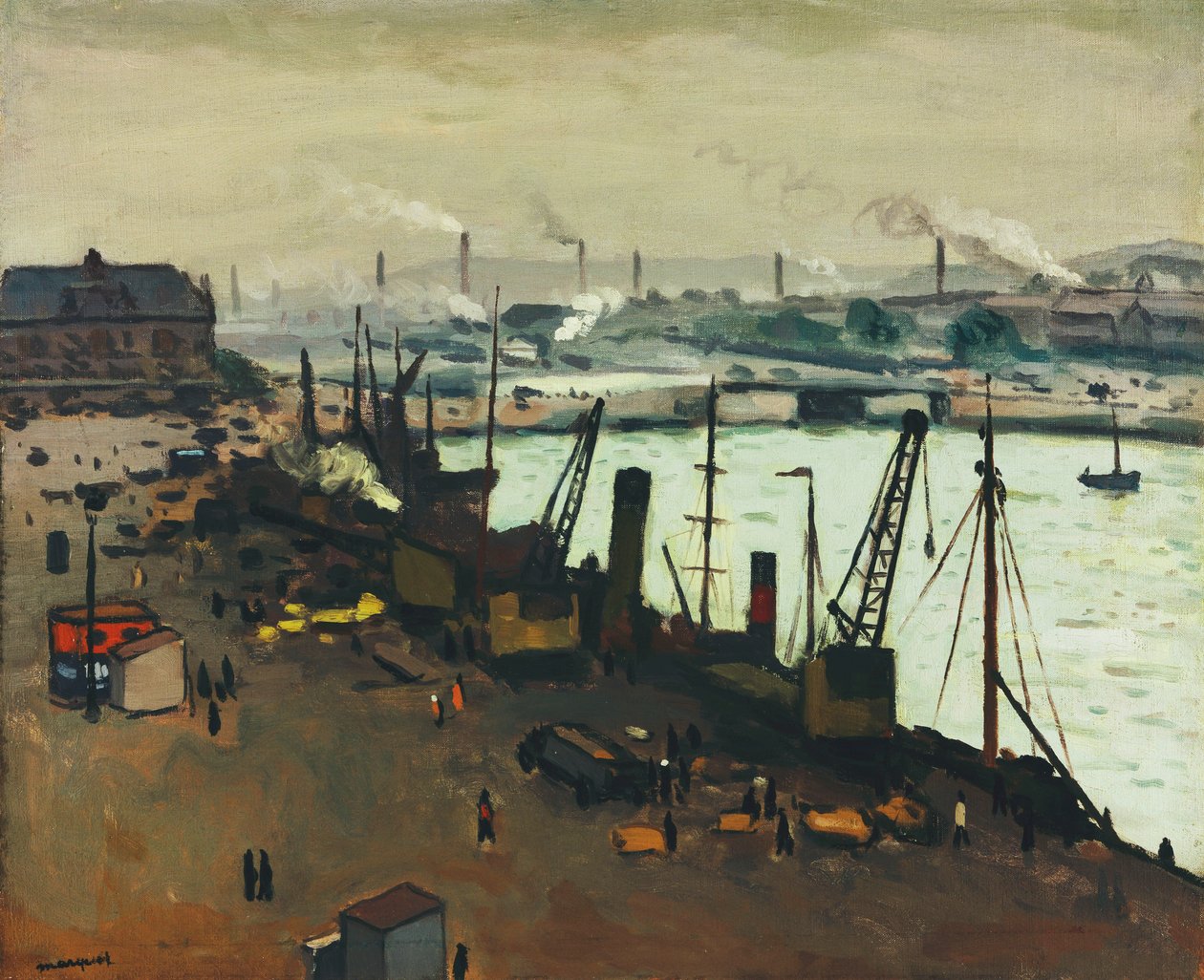 Boulogne-sur-Mer kikötője alkotó: Albert Marquet