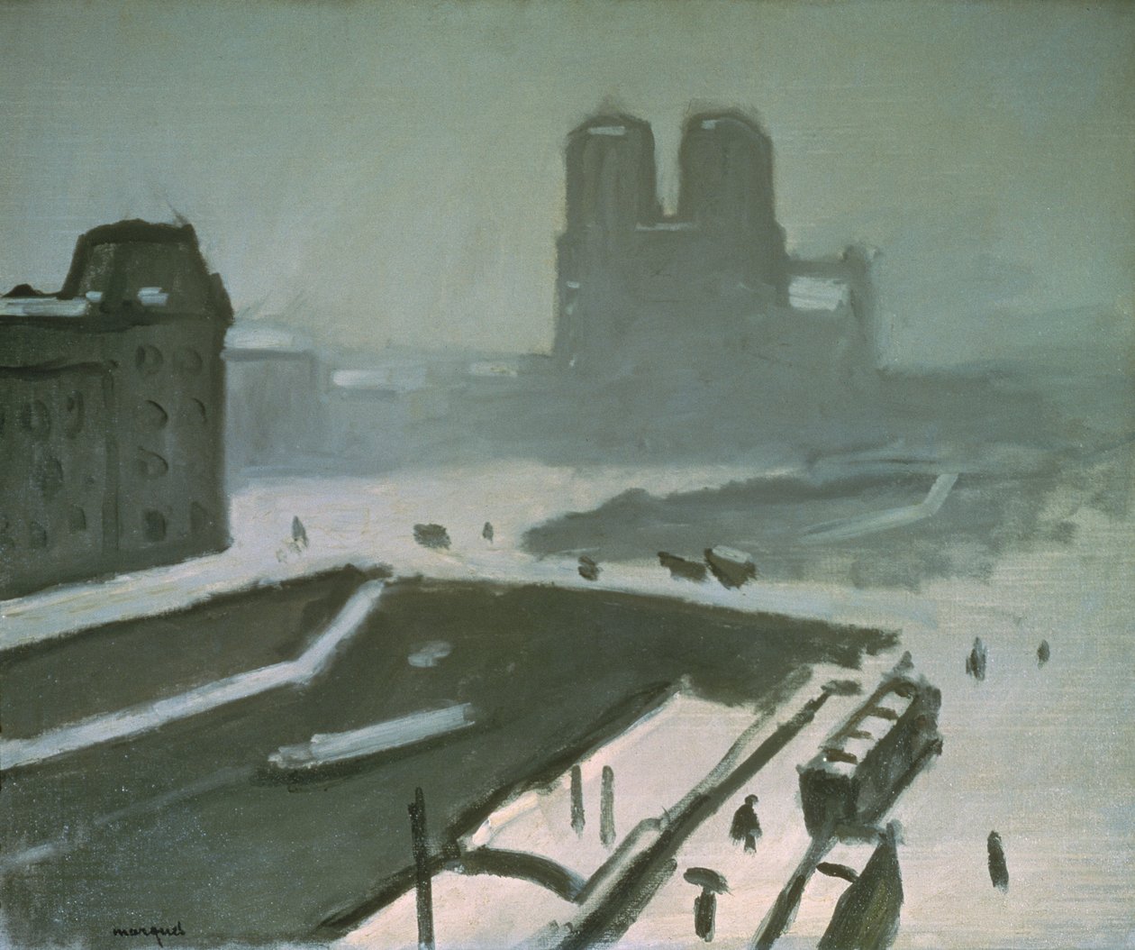 Notre Dame télen alkotó: Albert Marquet