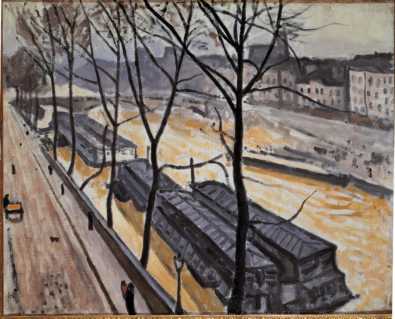 Párizs télen (Quai de Bourbon) alkotó: Albert Marquet