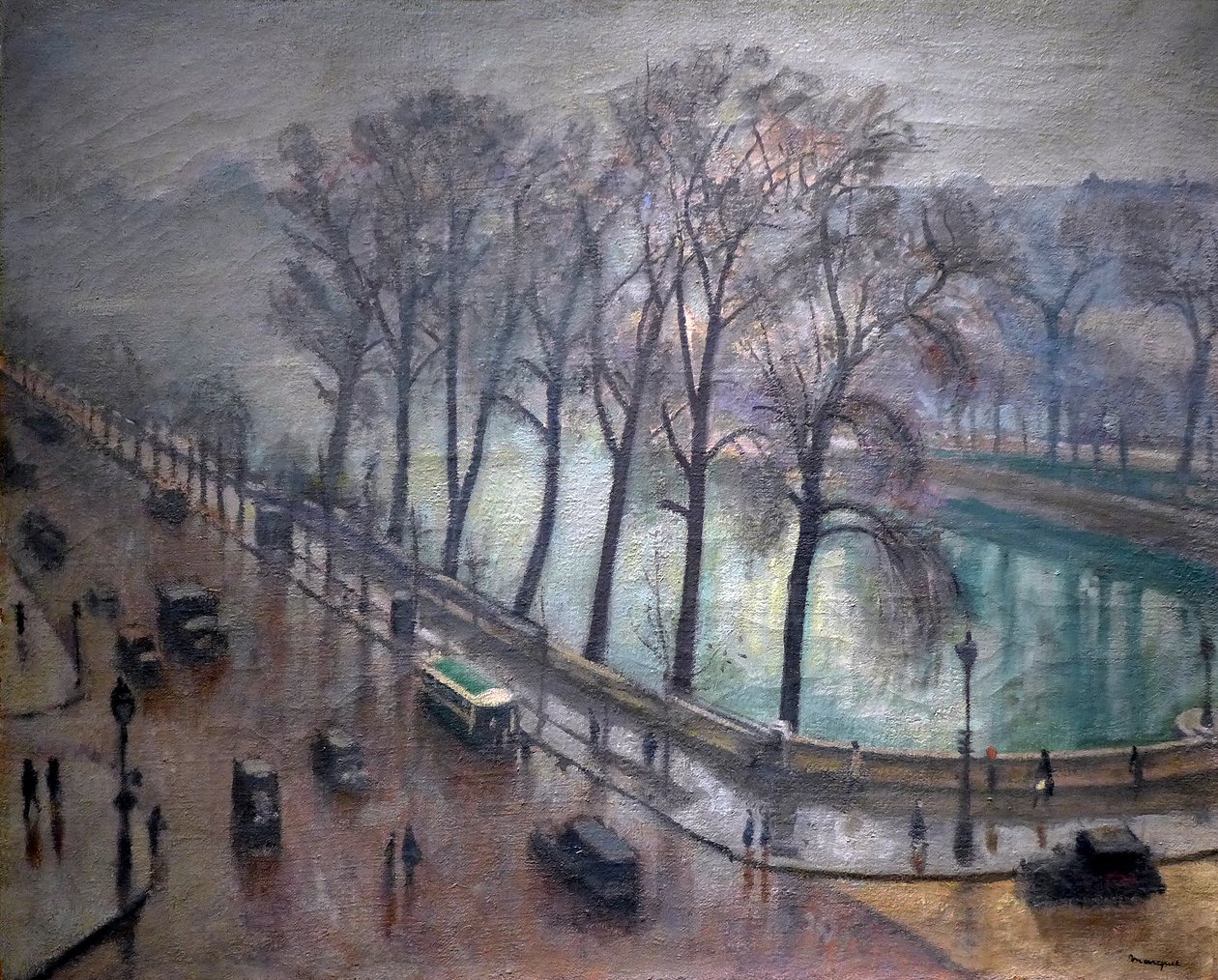 Párizs, a Quai Conti ősszel, XX. század (olaj, vászon) alkotó: Albert Marquet