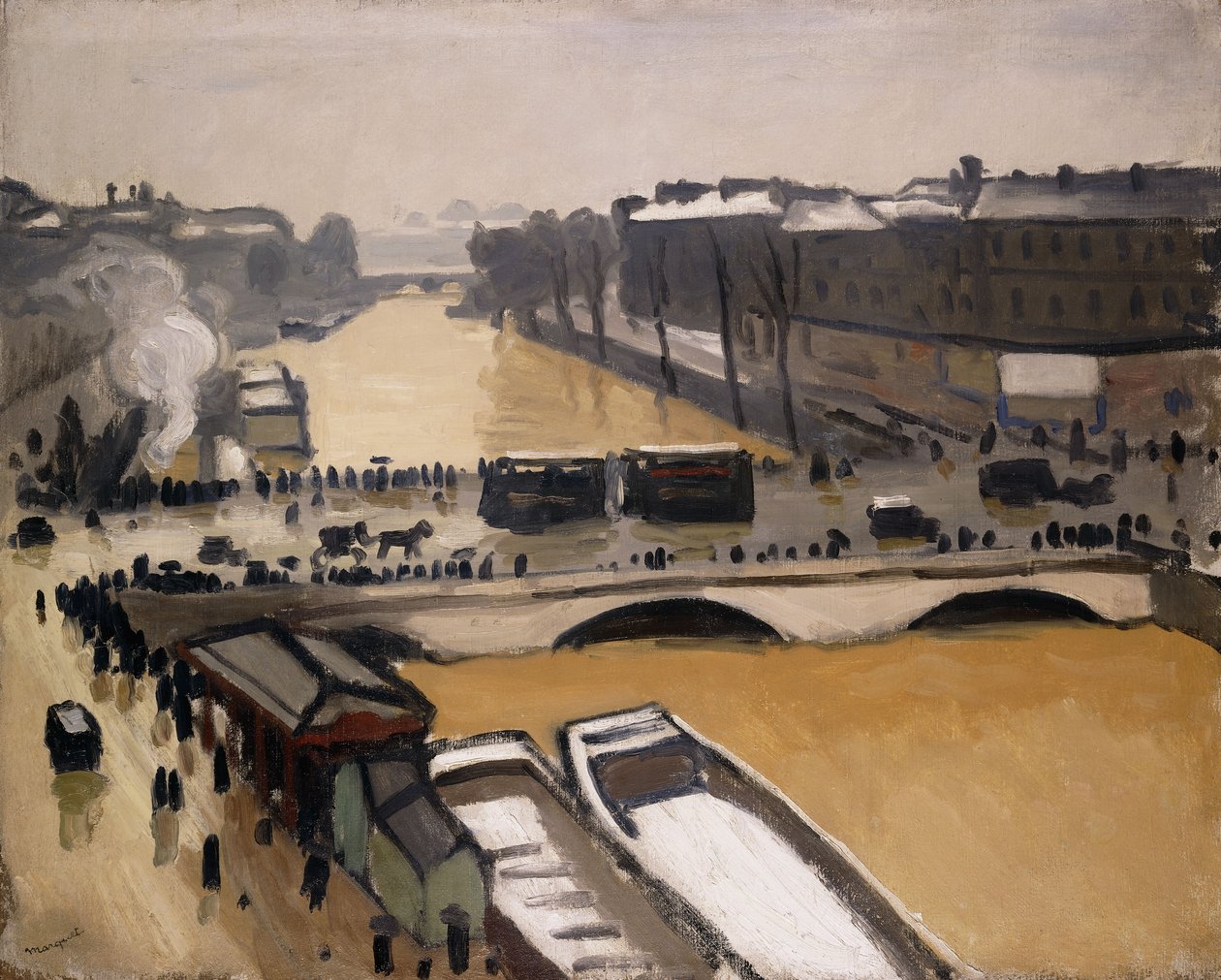 Párizs, a St. Michel híd alkotó: Albert Marquet
