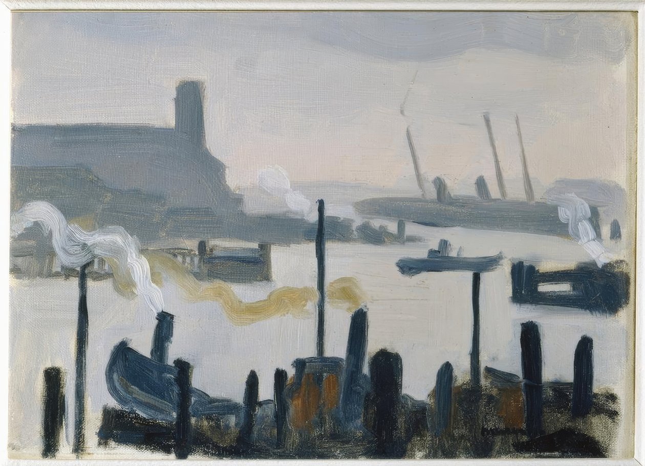 Hamburg kikötője alkotó: Albert Marquet