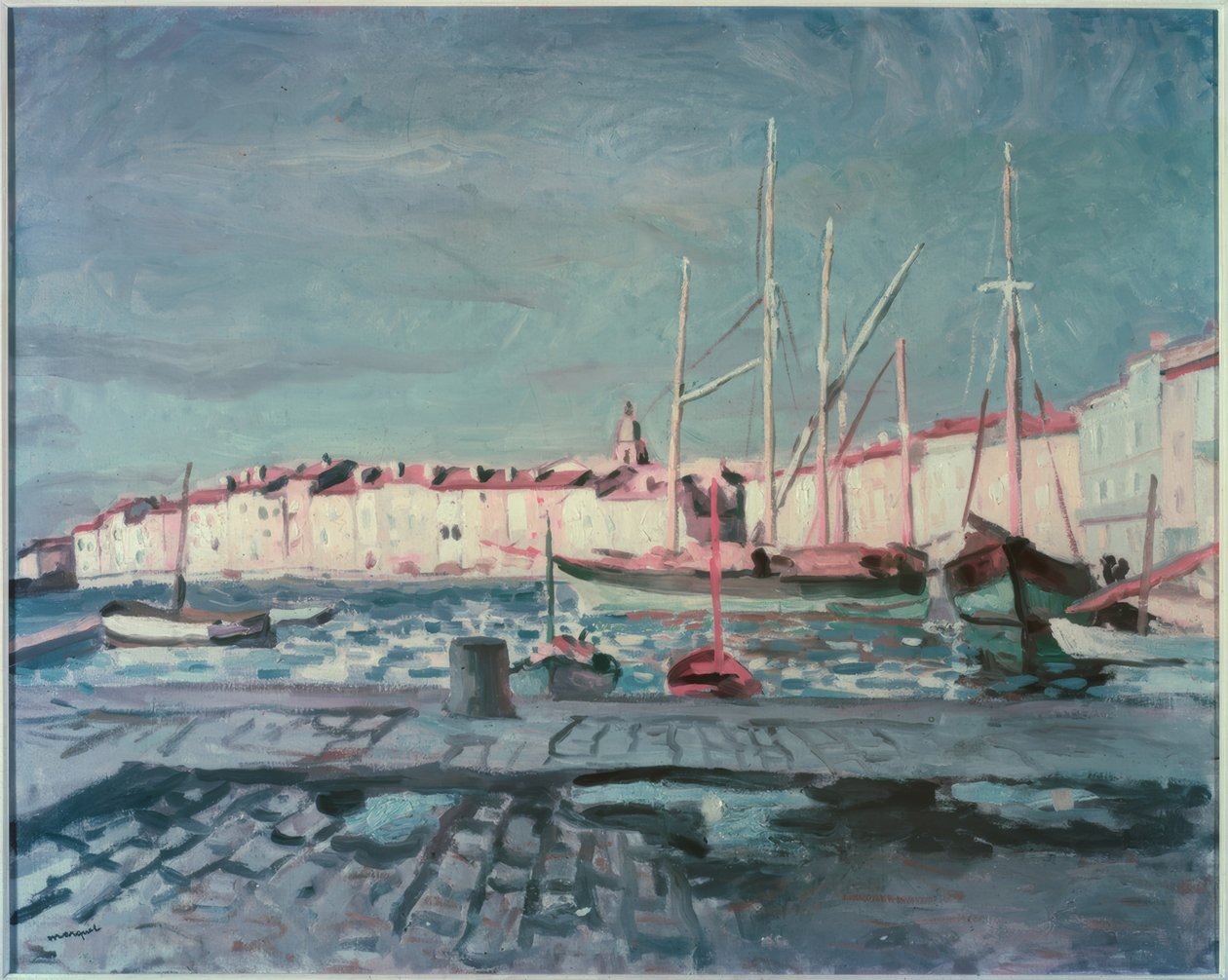 St-Tropez kikötője alkotó: Albert Marquet