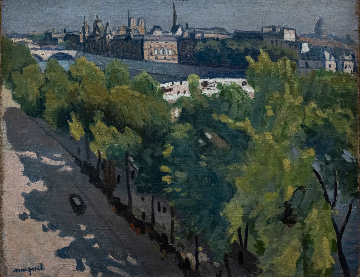 Quai du Louvre, Pont Neuf felé néz alkotó: Albert Marquet