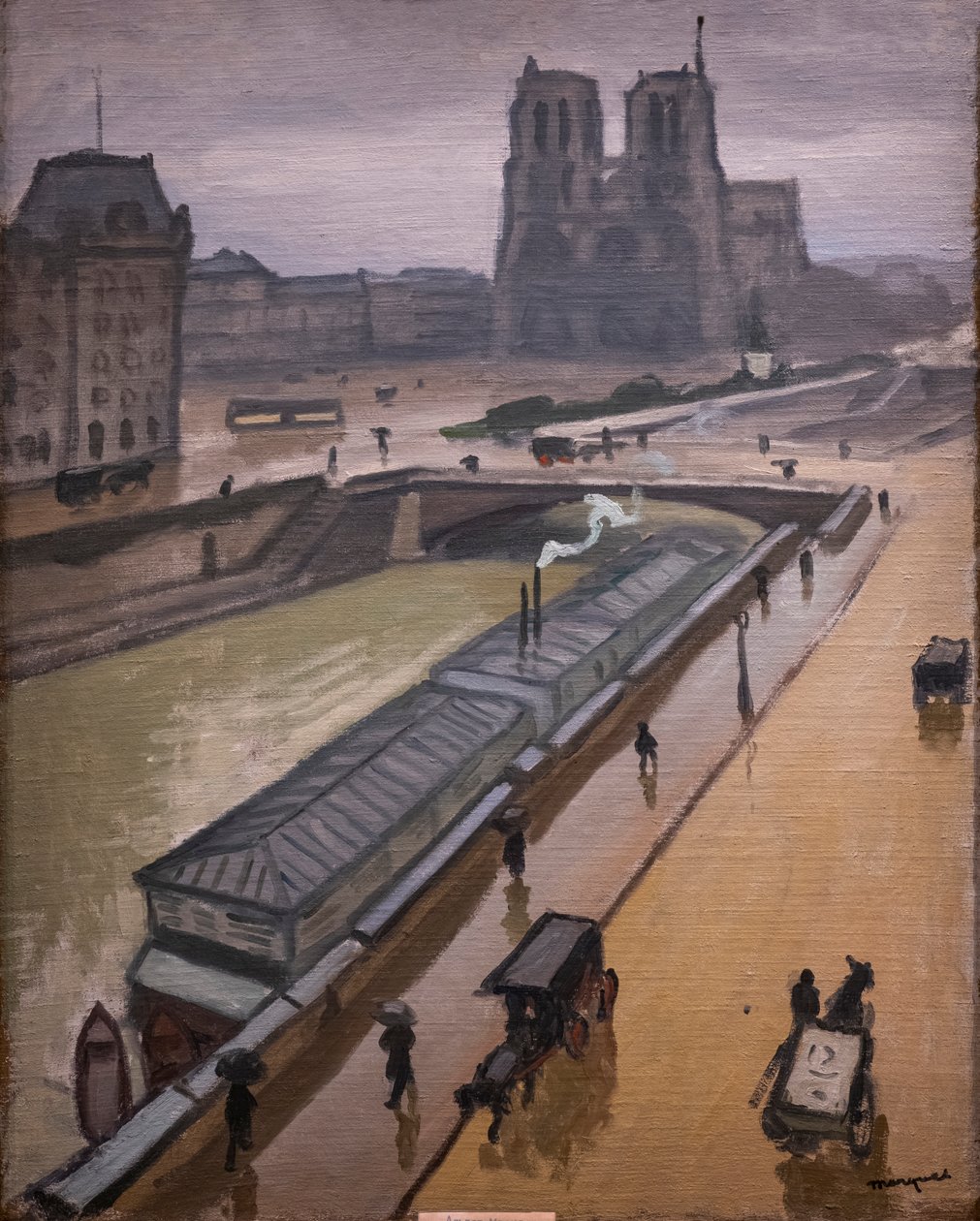 Esős ​​nap. Párizsi Notre Dame alkotó: Albert Marquet