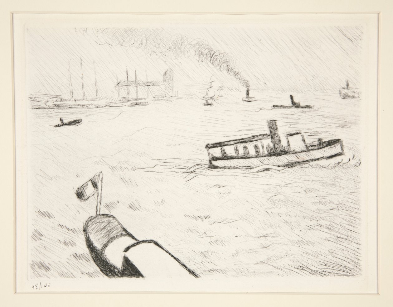Vontató Hamburgban alkotó: Albert Marquet