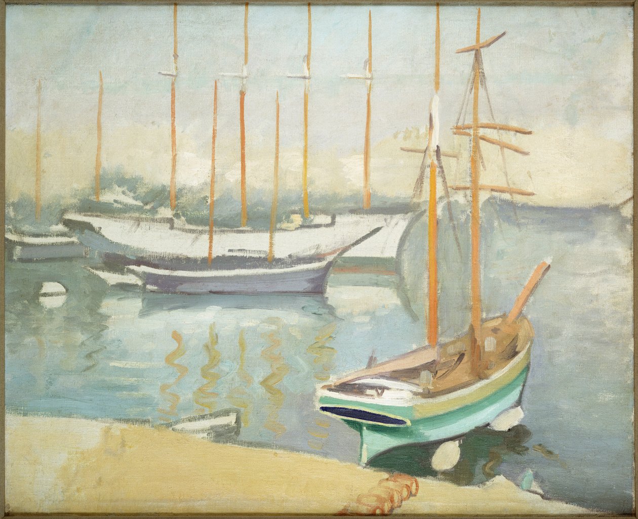 Vitorlás hajók Marseille-ben (olaj, vászon) alkotó: Albert Marquet