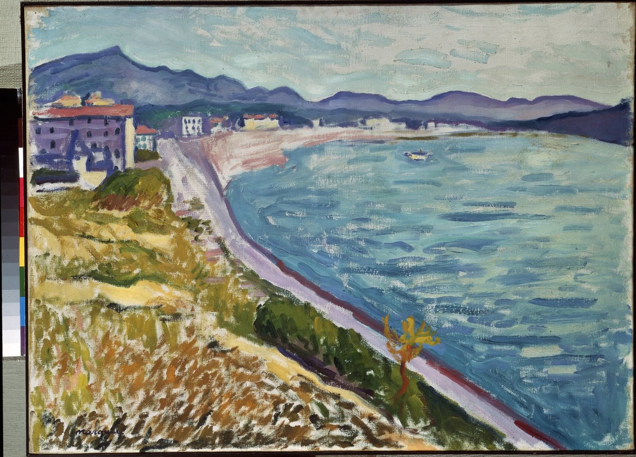""Saint Jean de Luz"" Kilátás a baszk tengerpartra Saint-Jean-de-Luzban (Pyrenees Atlantiques). Pierre-Albert (Albert) Marquet (1875-1947) festménye 1907 Olaj, vászon. Ermitázs Múzeum, Szentpétervár (Szentpétervár) alkotó: Albert Marquet