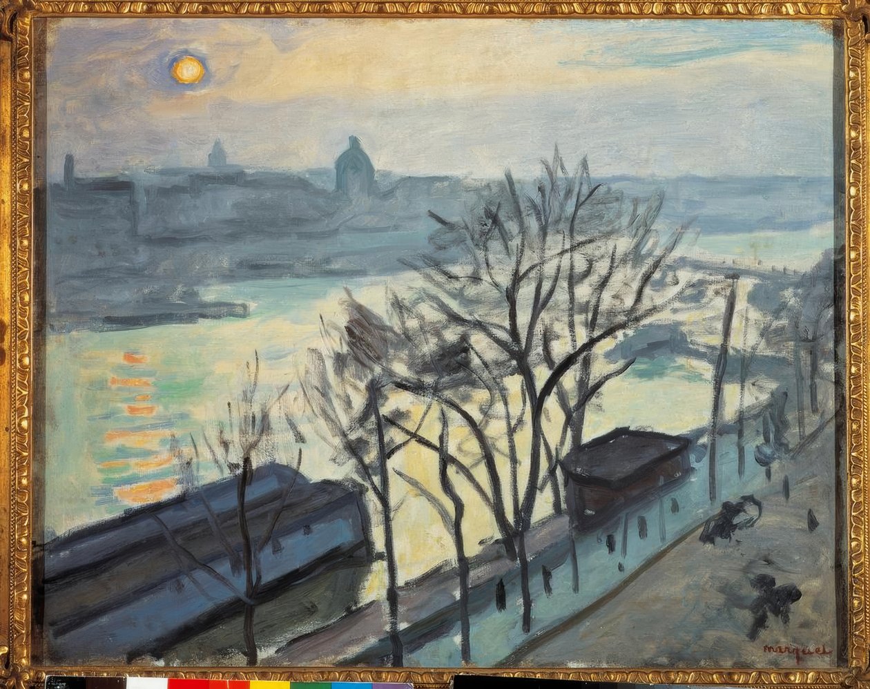 Nap Párizs felett. A Quai du Louvre alkotó: Albert Marquet