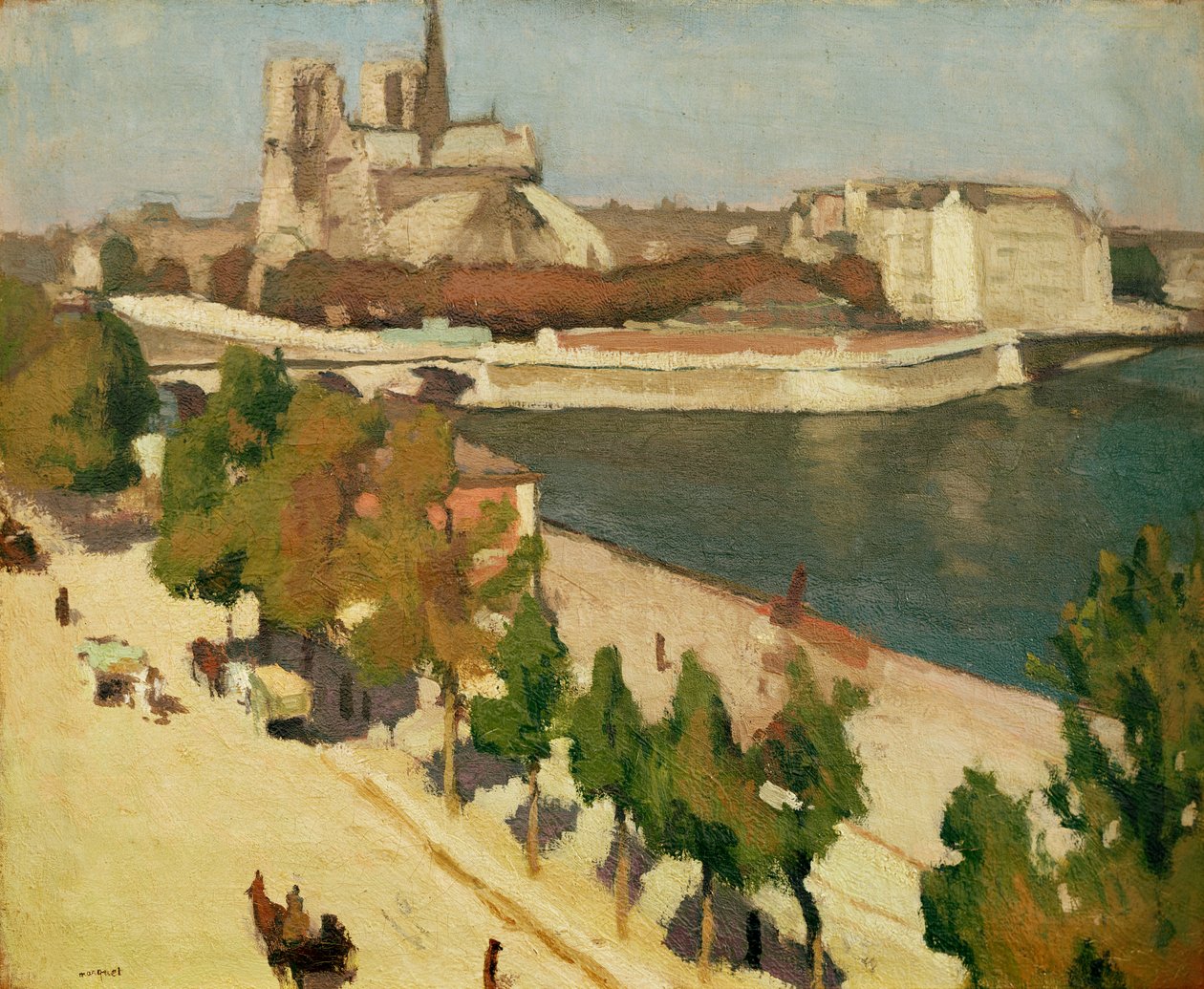 A Notre-Dame apszisa, Párizs alkotó: Albert Marquet