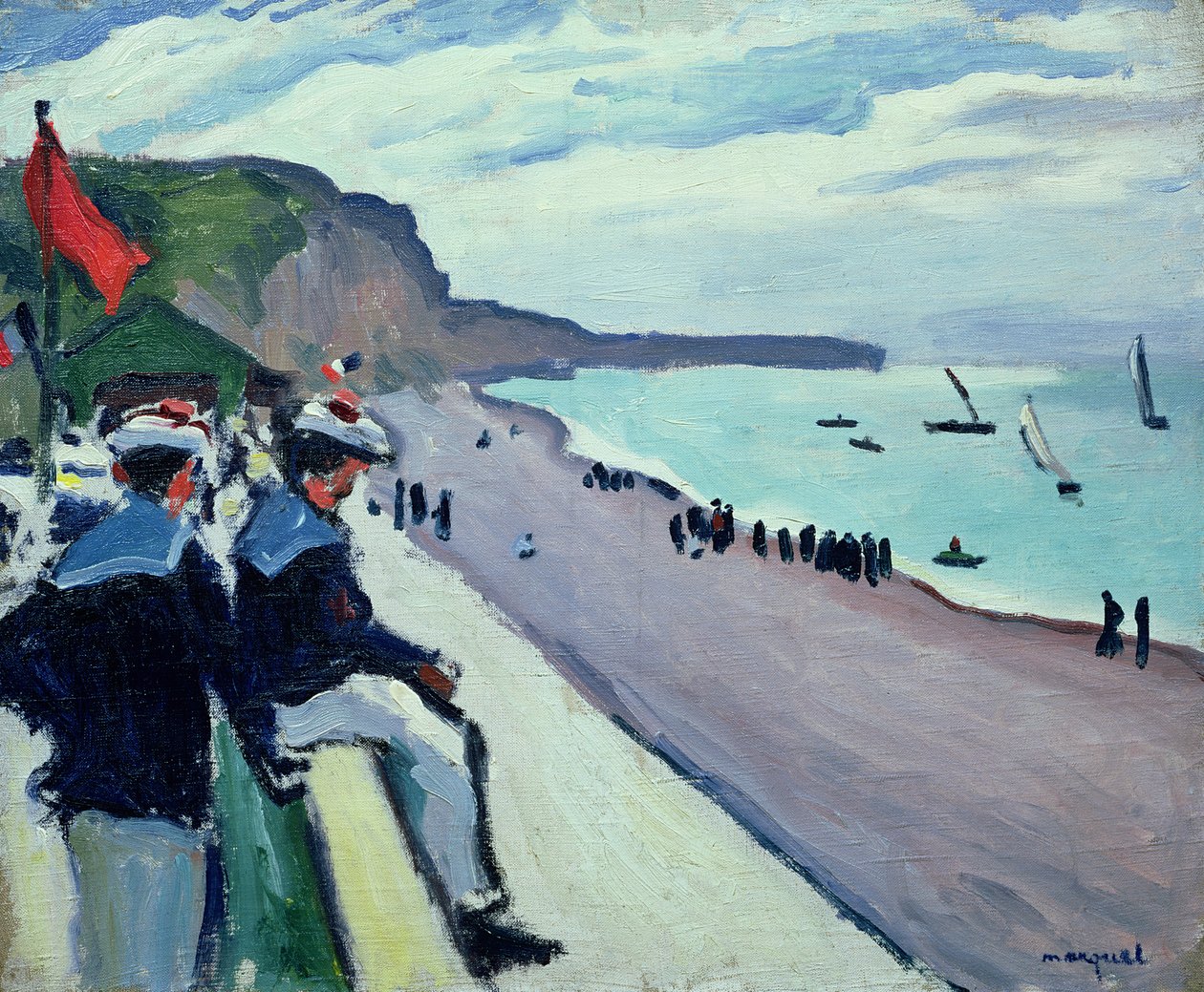 Fecamp strandja alkotó: Albert Marquet