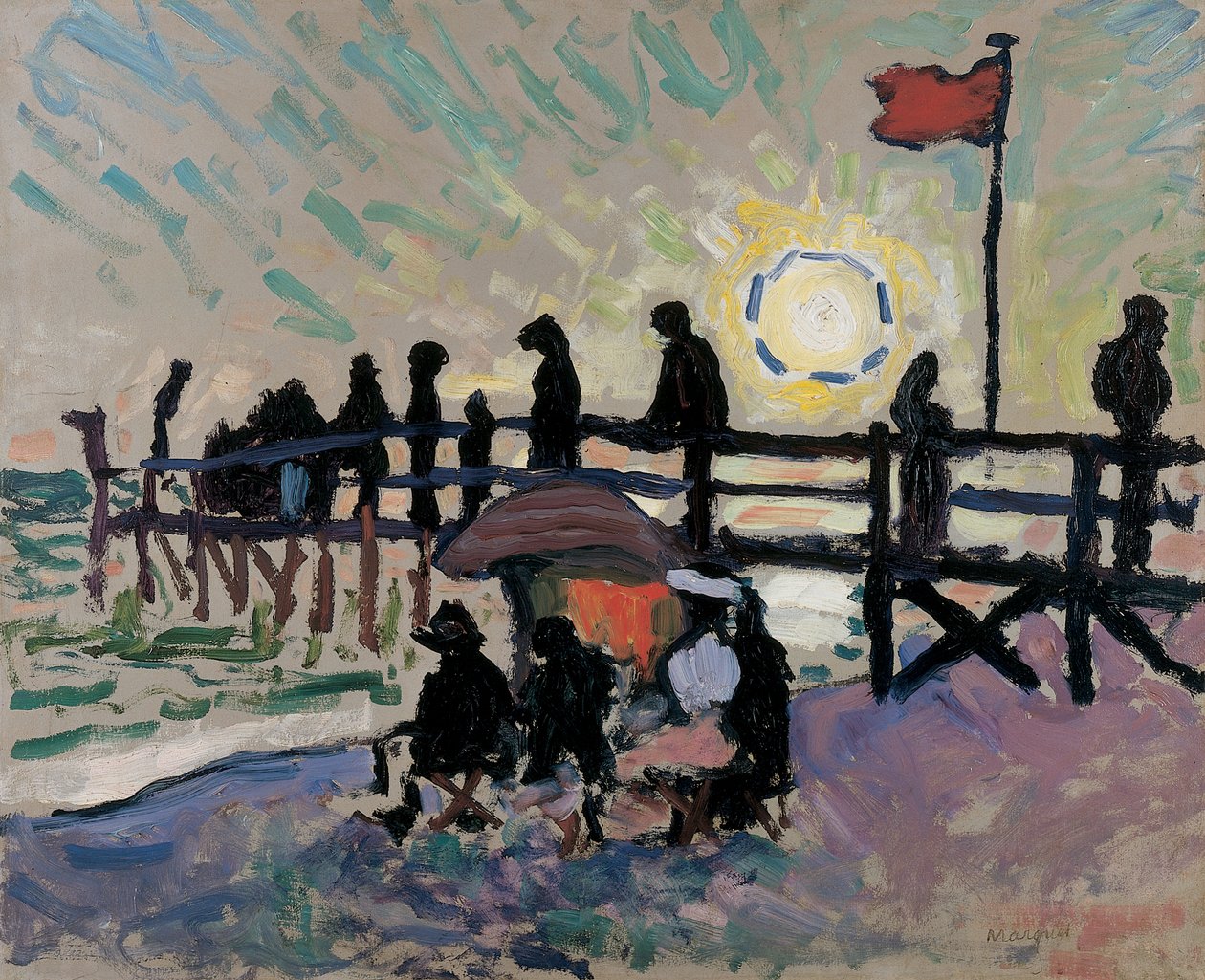 A gyaloghíd Sainte-Adresse-ben alkotó: Albert Marquet