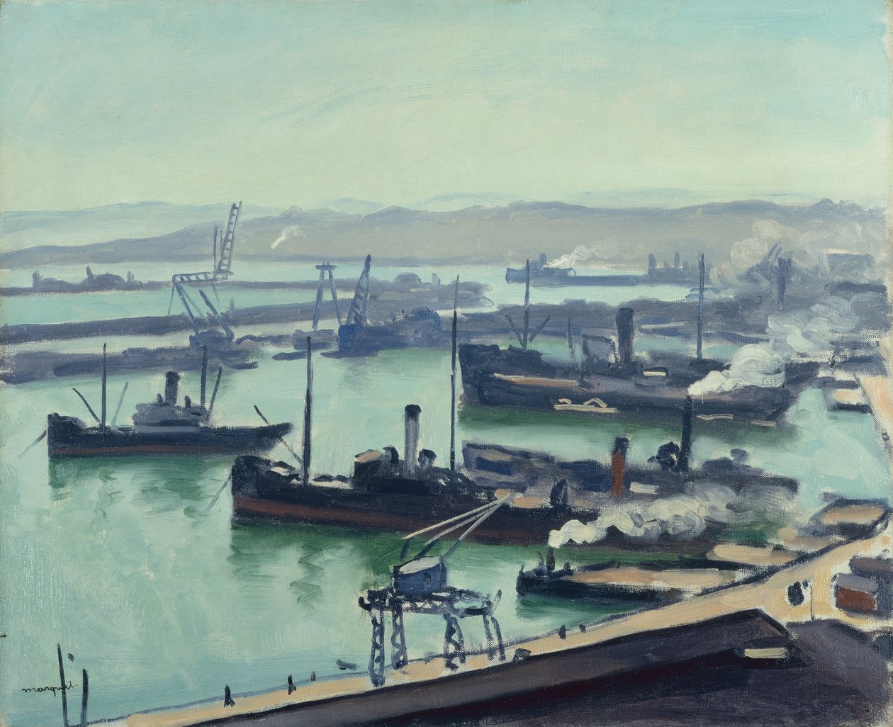 Algír kikötője (olaj, vászon) alkotó: Albert Marquet