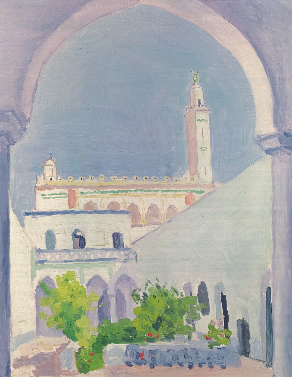 A Laghouat-mecset, 1939 körül (olaj, falemez) alkotó: Albert Marquet