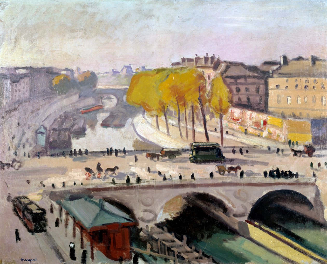 A Pont Saint Michel és a Quai des Grands Augustins Párizsban alkotó: Albert Marquet
