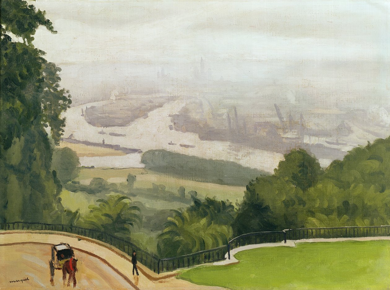 Rouen kikötője (olaj, vászon) alkotó: Albert Marquet