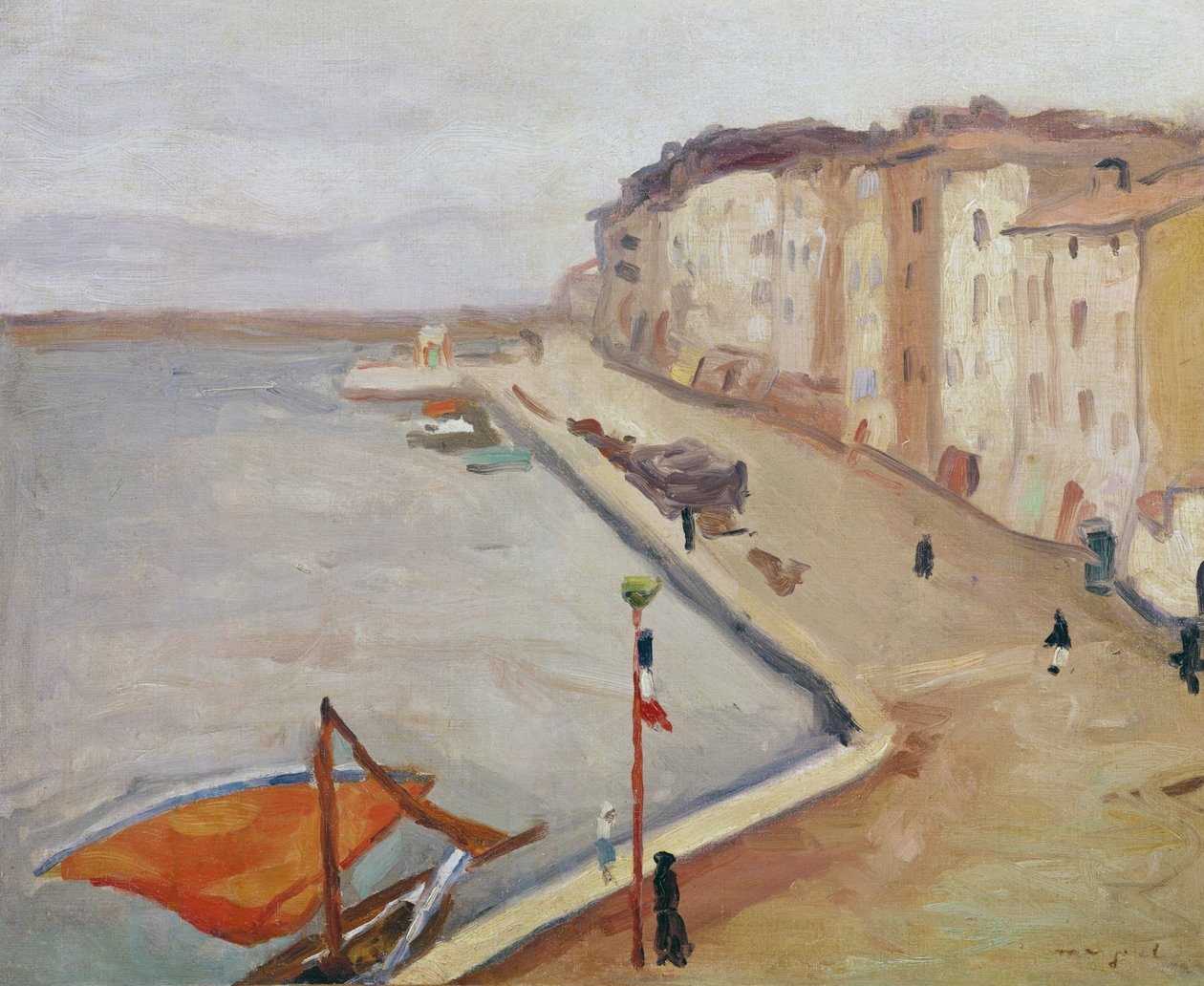 Saint-Tropez kikötője alkotó: Albert Marquet