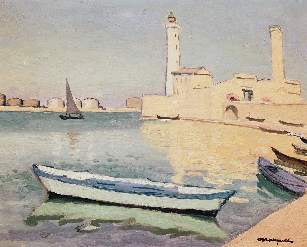 Sete kikötője (olaj, vászon) alkotó: Albert Marquet