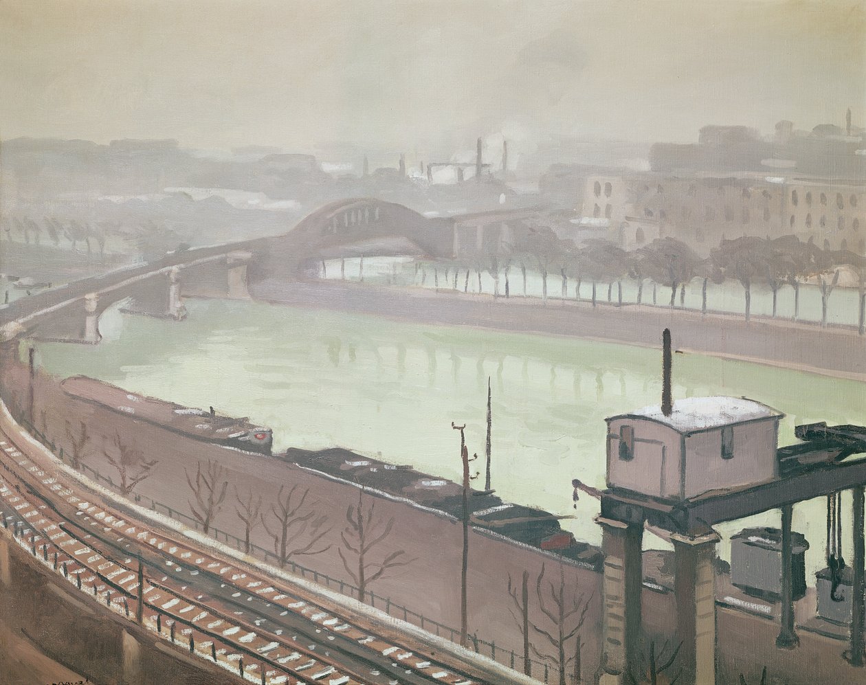 A Szajna folyó Grenelle-nél alkotó: Albert Marquet