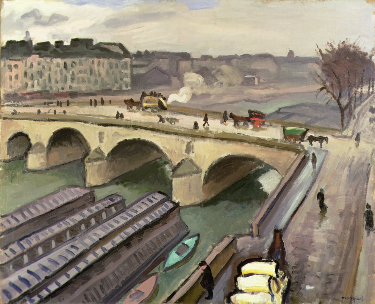 Szajna Párizsban, 1907 körül (olaj, vászon) alkotó: Albert Marquet
