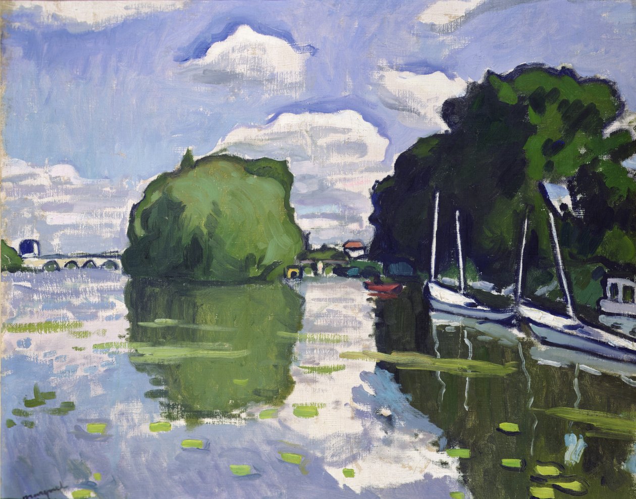 A Szajna Poissyban alkotó: Albert Marquet