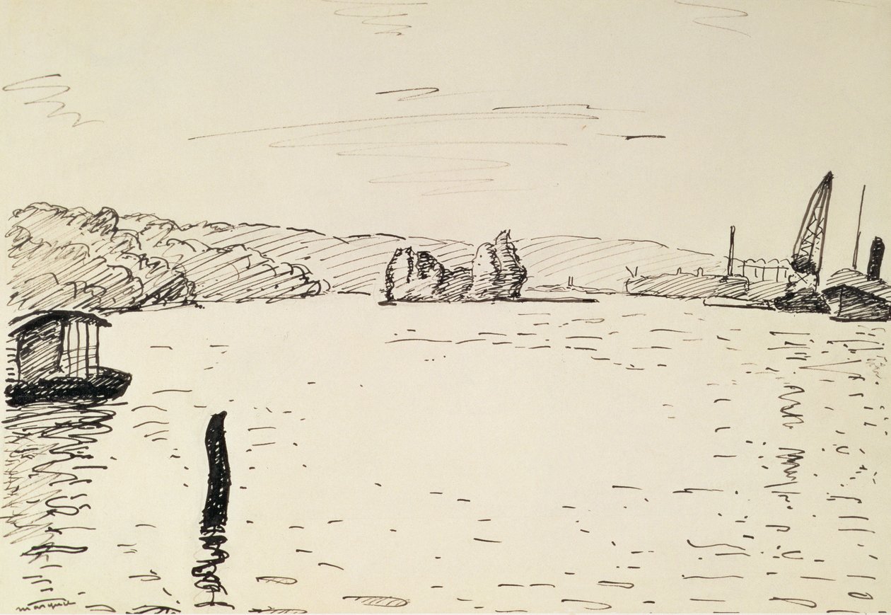 Kilátás Rouen környékén alkotó: Albert Marquet