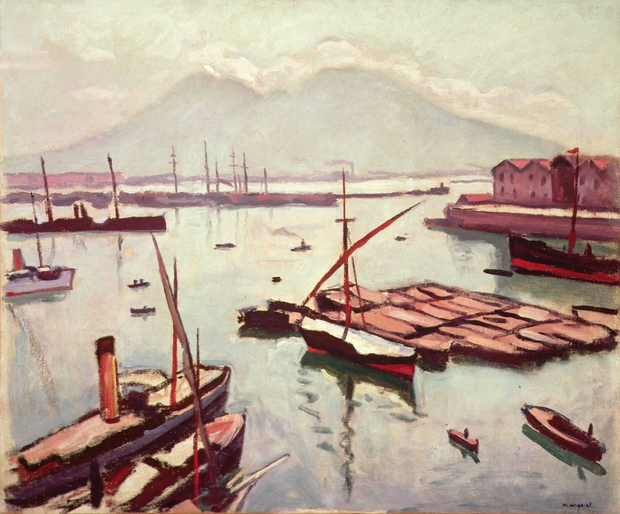Nápolyi kilátás (olaj, vászon) alkotó: Albert Marquet